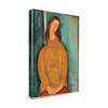 Trademark Fine Art Modigliani 'Portrait of Jeanne Hebuterne' Canvas Art, 12x19 AA01781-C1219GG